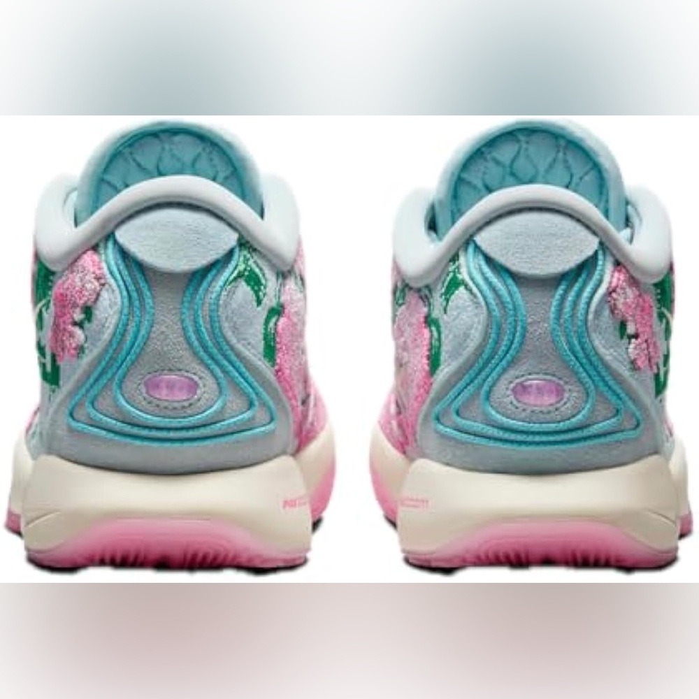 🔥🔥🔥 NIKE Lebron XXI Premium Basketball Shoes, Glacier Blue,/pink size 10,5 - Picture 6 of 15